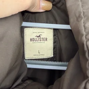 Hollister Brown 50% Down Puffer Jacket Coat‎ HCO Logo Full Zip L Y2K thumbnail 6