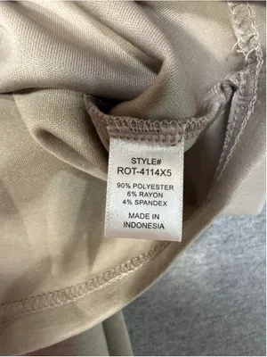 Women's Zenana Pajama Set 2X Beige thumbnail 4