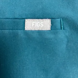 Figs Scrubs Top Womens S Teal Casma Three Pocket V Neck Technical Collection thumbnail 4