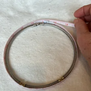 David Yurman Three Section Necklace .925/14k thumbnail 15