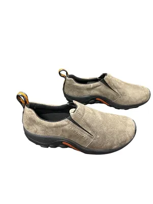 Merrell Duel Density wms gray black leather suede moc shoes sz 10 SKU 10-707 thumbnail 3