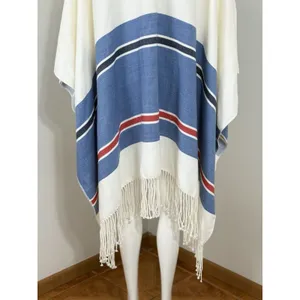 MER SEA Women’s Classic Travel Wrap Poncho Shawl Fringe Sweater One Size thumbnail 6