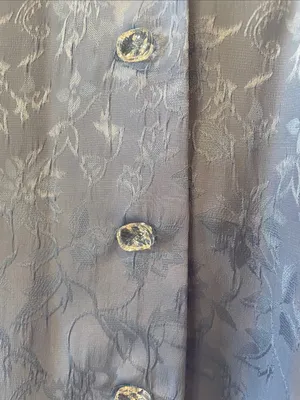 Light blue handmade button front blouse thumbnail 3