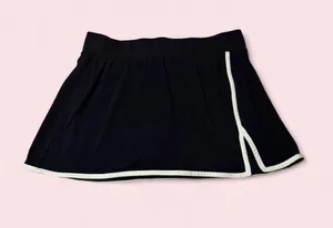 all in motion Black Mini Skort with White Trim thumbnail 1