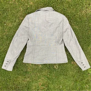 7th Ave NY sz 2 gray Blazer jacket career thumbnail 4