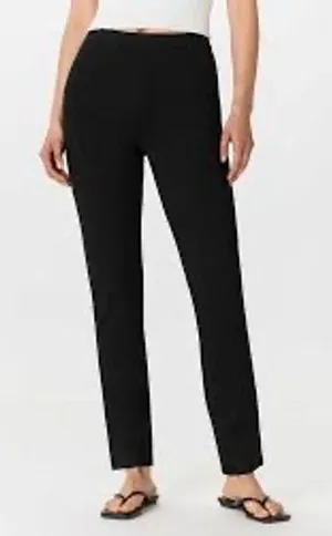 Quince Black Stretch Ponte Straight Leg Pants Women's S‎ Interview Outfit Women thumbnail 1