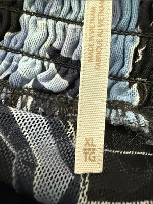 FREE PEOPLE Blue Technicolor Bubble Top Size XL thumbnail 7