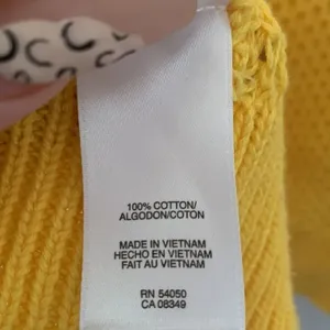 Jones New York Knitted Striped Sweater Yellow White Size M thumbnail 4