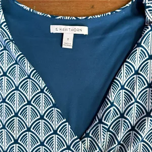 41 Hawthorn Lorene Faux Wrap Knit Dress in Teal Green ~ Size Medium 💚🍄 thumbnail 7