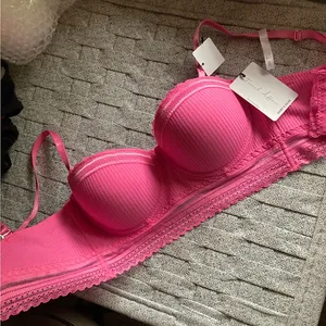 Pink Lace Bra Top Size 34C thumbnail 12