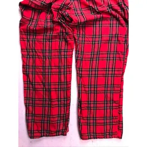Victoria's Secret Pajama Set Women XL Red Plaid Flannel Sleepwear Holiday thumbnail 13