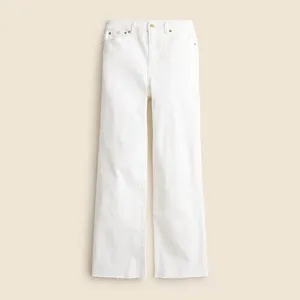 NWT!! J. CREW Curvy Slim Wide Denim Jeans Solid White Raw Hems Stretch‎ Size 27 thumbnail 10