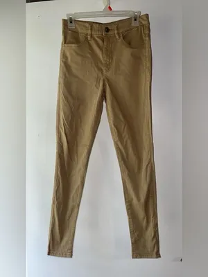 American Eagle Outfitters Women's Slim Tan Skinny Pants thumbnail 2