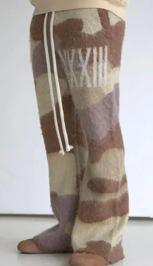 N’oublie Pas Camo Mohair Flare Pants thumbnail 3