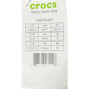 Crocs Bistro Work Clog Shoes Dark‎ Gray Slip Resistant Women's US 9 M 10075001 thumbnail 7