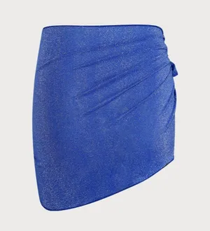 Berlook Blue Classic Lurex Cover-Up Skirt 32 thumbnail 5