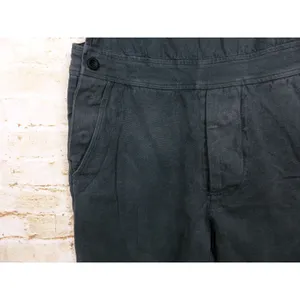 Seeker Canvas Overalls Womens L US 32 Gray Hemp Cotton Utility Workwear Made USA thumbnail 7