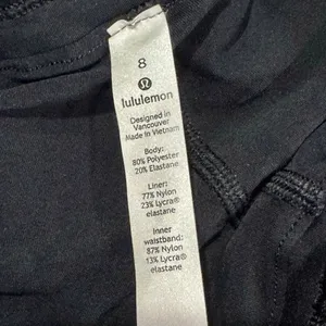Lululemon x Peloton Black 2 in 1 Running Shorts Bike Short Liner Size 8 thumbnail 5