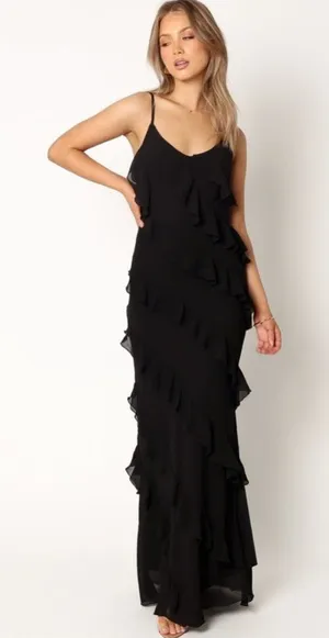 Petal & Pup Ciao Ruffles Maxi Dress Size S thumbnail 1