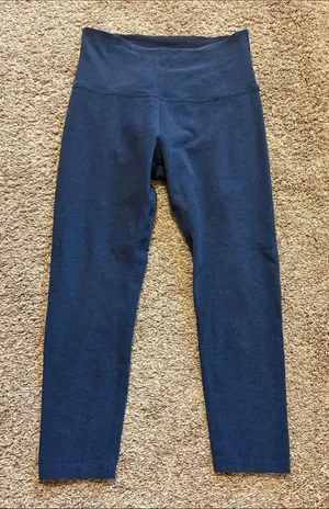 Beyond Yoga Nocturnal Navy Spacedye Walk & Talk High Waisted Capri Legging Large thumbnail 1