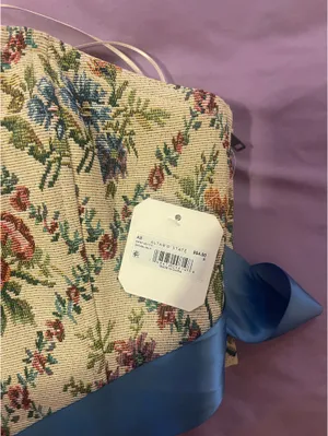 Altar'd State Floral Corset Tapestry Top thumbnail 5