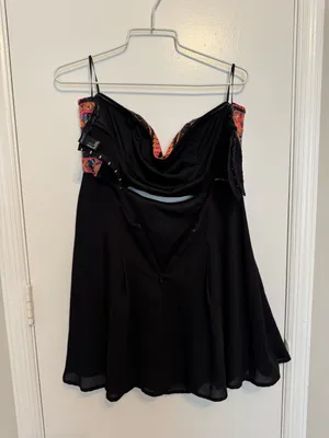 Forever 21 Sequin Strapless Cocktail Party Dress Size Large thumbnail 3