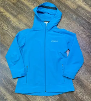 Patagonia Simple Guide Hoody Jacket Coat Women’s Size Medium Zip Up Curacao Blue thumbnail 1