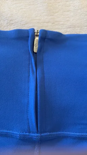 Lululemon blue zip up leggings  thumbnail 3