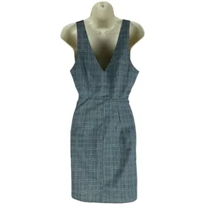 Show me Your Mumu Gray Arlette Plaid Mini Dress Button Front Size M thumbnail 7