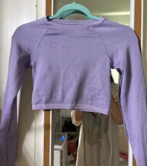 OFFLINE by Aerie purple top thumbnail 1