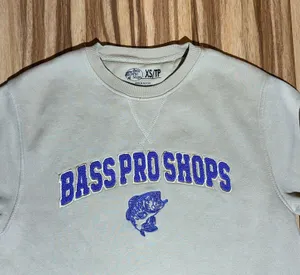 Bass Pro Shops Tan with Purple lettering Sweater thumbnail 2