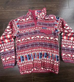 Patagonia Synchilla Snap-T Fleece Pullover Women's XXS Geometric Aztec Print thumbnail 1