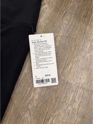 Lululemon Leggings Align 28" Black High-Rise thumbnail 2