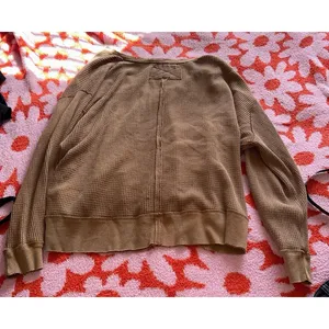 Free People We the free tan sweater thumbnail 5