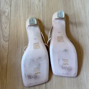 Song of Style Blush Nude Square-Toe Strappy Mules thumbnail 3