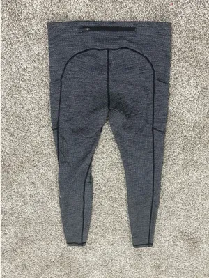 Lululemon Speed Up Tight 28" Power Luxtreme Variegated Knit Gray Pockets thumbnail 2