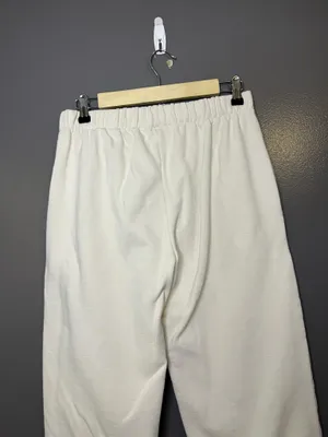 Brandy Melville Sweatpants Womens 160/84A White Fleece Jogger Elastic Waist thumbnail 6