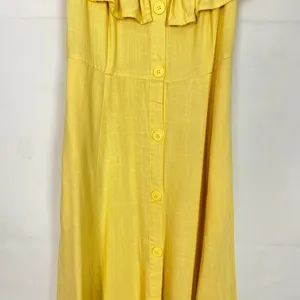 Forever 21 Linen Blend Off-Shoulder Button Down Dress thumbnail 6