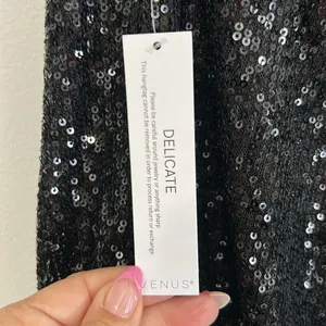 Venus Black Sequin mini Skirt thumbnail 4