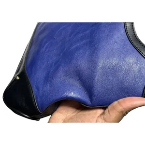 London Fog Women Cobalt‎ Blue and Black Hobo Shoulder Bag Gold Hardware Purse thumbnail 6