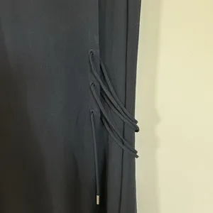 Theory Dress Kensington 6 Womens‎ Black Crepe Side Lace Up Tie Sleeveless thumbnail 4