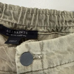 ALLSAINTS‎ Frieda Denim Trouser Cargo Pants in Green Size 12 thumbnail 4