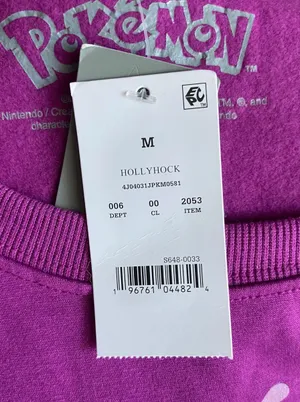 Pokémon NWT--PURPLE SWEATSHIRT-SIZE MEDIUM “ thumbnail 6