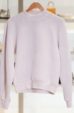 AGOLDE Tarron Mock Neck Sweatshirt Women's Medium Made USA Minimalist‎ Luxe thumbnail 1