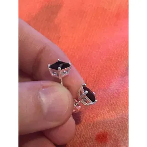 B260 earrings 925 sterling silver stud thumbnail 4