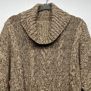 Leo & Nicole Cowl Neck Dolman Sleeve Sweater Womens Small Y2K Cropped Chunky thumbnail 4