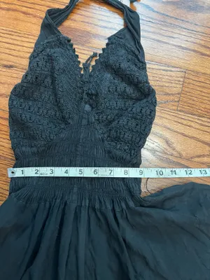 Black halter dress thumbnail 5