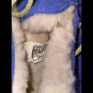 UGG DAKOTA SUEDE/ SHEEPWOOL MOCCASIN‎ SLIPPERS, WOMEN US 4 Blue thumbnail 2