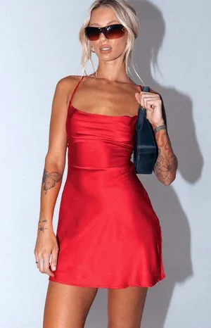 Princess Polly Red Dress thumbnail 1