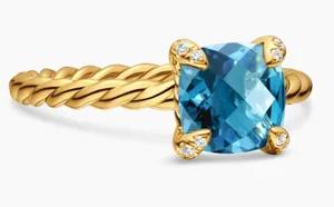 David Yurman CHATELAINE® RING in Blue Topaz thumbnail 1